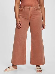 High Rise Wide-Leg Jeans | Gap Factory High Rise Wide Leg Jeans, Wide Leg Jeans, Stretch Denim, Leg Jeans, Khaki Pants, Gap, Wide Leg, High Rise, My Style