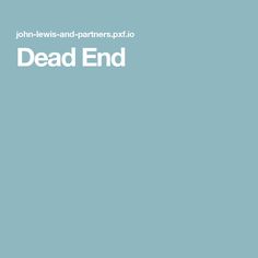 a blue background with the words dead end written in white on it and an image of a