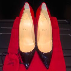 Brand New Ambre Red&Black Red Bottoms Box ,Dust Bag ,And Heel Replacements Included Runs A While Size Small Fits Like 6 1/2 Current Seasonal Style Designer Red Heels For Formal Occasions, Red Designer Heels For Formal Occasions, Red Bottoms, Seasonal Fashion, Louboutin Shoes, Christian Louboutin Shoes, Shoes Women Heels, Black Red, Christian Louboutin