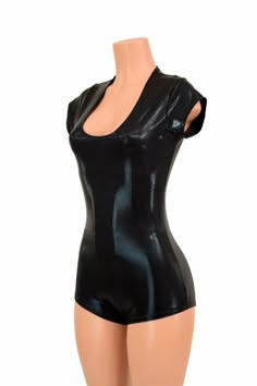 "This item is made to order, please read all the way through the listing before purchasing! This black metallic romper shines and glistens with every movement! Cap sleeves and boy cut legs. Four way stretch for a figure forming fit. This bodysuit is unlined. Womens Sizing (See below for instructions on where measurements should be taken) XXS: Bust 29\"-30\" / Waist 22\"-23\" / Hips 30\"-32\" Extra Small: Bust 31\"-32\" / Waist 24\"-25\" / Hips 33\"-35\" Small: Bust 33\"-34\" / Waist 26\"-28\" / Full Body Swimsuit, Body Swimsuit, Boy Cut, Cut Clothes, Romper Bodysuit, Boy Cuts, Rave Fashion, Skating Dress, Design Girl