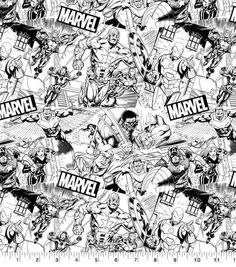 a black and white image of the avengers characters on a comic strip background with words that say