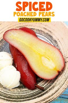 Impress your guests with the simple sophistication of our Spiced Poached Pears. This 4-ingredient dessert is a perfect way to showcase the flavors of the season, with tender pears poached in a spiced honey and red wine syrup. Pears In Red Wine, Spiced Pears, Red Pears, Pear Recipe, 4 Ingredient Desserts, Wine Poached Pears, Pear Dessert, 4 Ingredient Recipes, Spiced Pear