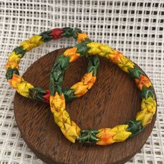 Acrylic Yellow Multiple Color Gold Super Cute Bracelet 3” Inches Wide You Going To Get Two Bracelet Only Two Was Made Just For You