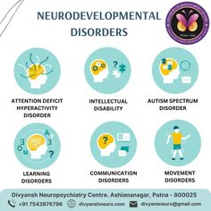 an info sheet describing the different types of neurodeveloment in children and adults