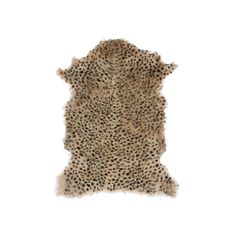 an animal print rug is shown on a white background and it looks like something from the wild