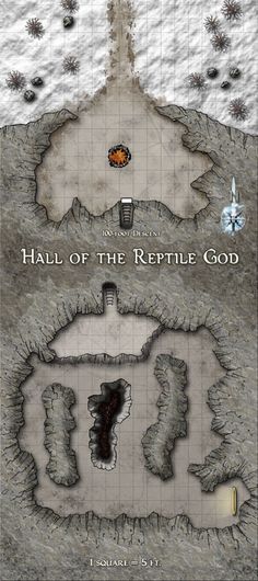 the map for hall of the retile god