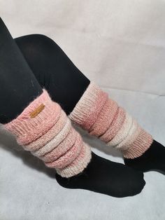 Hand kniteed mohair leg warmers Knee-high Pink Leg Warmers For Fall, Pink Knee-high Leg Warmers For Fall, Casual Pink Footless Leg Warmers, Pink Fitted Casual Leg Warmers, Casual Pink Fitted Leg Warmers, Cozy Pink Winter Bottoms, Footless Pink Leg Warmers, Hand Knitted Snug Cozy Leg Warmers, Cozy Hand Knitted Leg Warmers