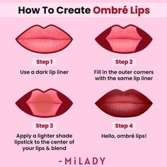 Makeup Order, Bold Lip Color, Beginners Eye Makeup, Bold Lip, Makeup For Black Skin, Lip Makeup Tutorial, Brown Skin Makeup, Makeup Artist Tips, Ombre Lips