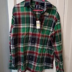 Performance Plaid Flannel Button Up Shirt New With Tags Nwt Never Worn Dead Stock By Izod Size Medium Never Worn Msrp Was $60 Measurements Pit To Pit 23 Front 29 Back 30 Arm 25.5 Super Soft Performance Flannel Easy Care Temperature Regulating Plaid Flannel, Casual Shirts For Men, Button Up Shirt, Casual Button Down Shirts, Button Up Shirts, Button Up, Mens Shirts, Plaid, Man Shop