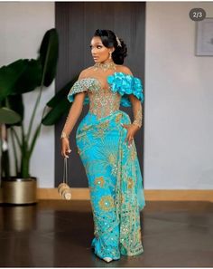 Nigerian Traditional Dresses, Nigerian Wedding Dresses Traditional, African Bridal Dress, Nigerian Lace Styles Dress, Nigerian Lace Styles, Traditional Wedding Attire, Traditional Marriage, Lace Gown Styles, Dinner Dress Classy