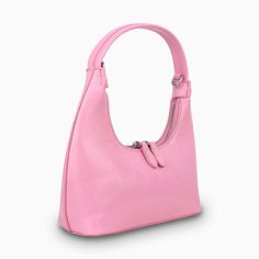 -Material: leather-Colors: pink, grey-Length: 22.5cm-Width: 6.5cm-Height: 18cm-Handle length: 21.5cm Pink Handheld Baguette Bag For Evening, Pink Soft Leather Hobo Bag For Daily Use, Modern Pink Satchel Hobo Bag, Pink Modern Satchel Hobo Bag, Pink Soft Leather Shoulder Bag, Modern Pink Hobo Satchel Bag, Trendy Pink Soft Leather Shoulder Bag, Pink Handheld Baguette Bag For Shopping, Modern Handheld Pink Shoulder Bag