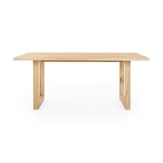 the table is made from wood and has two legs, one with an extended top