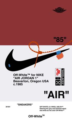 an advertisement for nike's air jordan shoe brand is shown in red, white and black