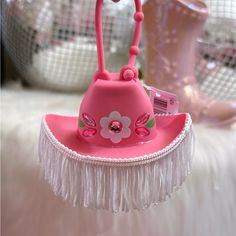 Brand New With Tags!! Bath And Body Works Pink Cowgirl Pocketbac Hand Sanitizer Holder Pink Cowgirl Hat With White Tassels. Approx 2” Pumpkin Holders, Pink Cowgirl Hat, Peony Candle, Antibacterial Gel, Sanitizer Holder, Hand Sanitizer Holder, Bath And Body Work, Pink Cowgirl, Purple Bag