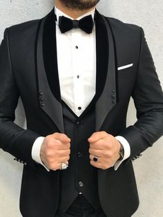 Nova Wedding Suits Men Black, Formal Wedding Suit, Groom Tuxedo, Slim Fit Tuxedo, Designer Suits For Men, Stylish Suit, Party Suits, Fashion Suits For Men, Black Tuxedo