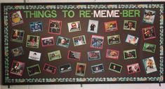 a bulletin board with pictures and words on it that say things to be meme - beer