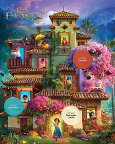 the poster for disney's live - in - the - dream house is shown