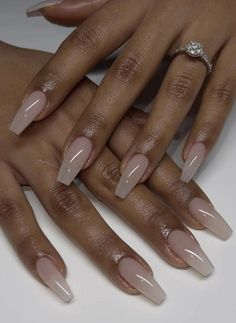 Acrylic Nails Nude, Fancy Nails Designs, Work Nails, Nail Swag, Short Acrylic Nails Designs, Neutral Nails, Square Acrylic Nails, Classy Nails, Fancy Nails