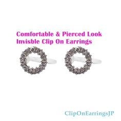 Silver open circle clip on earrings hoop crystal invisible clip on earrings non pierced earrings tiny rhinestone clip on earrings stud 💖For more comfortable and pierced look clip on earrings, please click the link below. https://www.etsy.com/shop/ClipOnEarringsJP 💖Clip on hoop earrings https://www.etsy.com/shop/MoonlightJewelryJP?section_id=26825667 Details ◆Length:0.31 inches (0.8 cm) ◆Weight:1 g (0.04 oz) ◆Color: Silver ✨These are stylish open circle crystal invisible clip on stud earrings. These small crystal stones catch the light and shimmer. These clip on earrings are suitable for daily wearing, wedding, date, prom or any occasions you want to be more charming and get more compliments. They are versatile! And the total weight of these earrings is only 1 g and these are super lightw Clip On Hoop Earrings, Non Pierced Earrings, Earrings Hoop, Earrings Stud, Earring Findings, Pierced Earrings, Earings Piercings, Clip On, Stones And Crystals