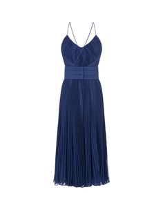 100% Polyester Lining: 85% Acetate, 10% Silk, 5% Polyamide Silk Pleated Cocktail Dress, Silk Midi-length Pleated Dress For Party, Silk Pleated Midi Dress For Party, Silk Evening Dress With Pleated Waist, Spring Silk Pleated Evening Dress, Silk Pleated Midi Dress For Gala, Silk Pleated Waist Dress For Evening, Luxury Silk V-neck Midi Dress, Chic Pleated Cocktail Evening Dress