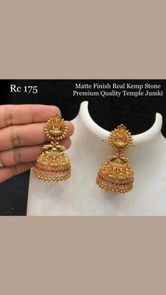 Latest Gold Jhumka Designs Bridal, Latest Jhumka Designs Gold 10 Grams, Jumkas Gold In 10 Grams, Gold Jumkas Design, Coconut Decoration, Magam Work Designs