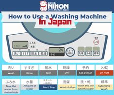 how to use a washing machine in japan