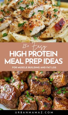 Protein Meal Prep Ideas For Muscle Building And Fat Los Recipes For Lean Muscle, Eating For Muscle Gain For Women, Dinner Ideas For Bulking, Mason Fit Recipes, Keto Meal Preps, Muscle Bulking Meals, Lean Bulk Recipes, Meal Prep Ideas High Protein Low Calorie, Fat Loss Muscle Gain Meal Plan