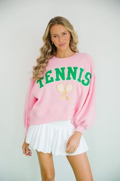 BREAK POINT PULLOVER Tennis Outfit Ideas, Cute Tennis Outfit, Tennis Fits, Tennis Uniforms, Break Point, Tennis Aesthetic, Tennis Style, Bday Girl, Random Ideas