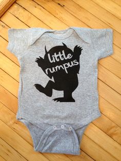 a baby bodysuit with the words little rumps printed on it's chest