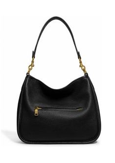 Crafted in soft pebble leather, this bag from COACH can be worn on the shoulder or slung across your body. Inside snap and multi-function pockets Outside zip pocket | COACH Soft Pebble Leather Cary Shoulder Bag, Black Shoulder Bag Black, Designer Shoulder Bags, Rebecca Minkoff Hobo, You Bag, Pebbled Leather, Purses And Handbags, Bags Handbags, Zip Pockets, Shoulder Bag