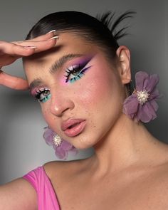 Makeup Shades, Make Up Inspo, Stage Makeup, Mua Makeup, Glam Makeup, Creative Makeup, Colorful Makeup, Aesthetic Makeup