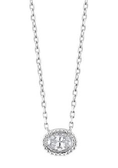 Effy Oval Cut Diamond Necklace In 14K White Gold, 18 in Oval Cut Diamond, Fine Jewellery Necklace, Oval Cut, Diamond Necklace, Jewelry Necklace Pendant, Fine Jewelry, White Gold, Pendant Necklace, Gold