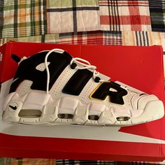 Air More Uptempo ‘96 Size 10.5 Brand New, Never Worn Box Is Damaged Throwback White Custom Sneakers For Streetwear, White Low-top Throwback Sneakers, White High-top Throwback Skate Shoes, White Throwback High-top Skate Shoes, White High-top Sneakers With Round Toe, Throwback Style, White Round Toe Throwback High-top Sneakers, White High-top Throwback Sneakers, Throwback White High-top Sneakers, White Throwback High-top Custom Sneakers