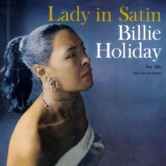 lady in satini album cover with an image of a woman's head and shoulders