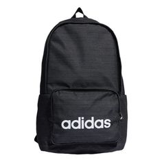 adidas Classic Attitude Backpack 'Black' IJ5639 Sporty Adidas Bag With Logo, Adidas Streetwear Bag With Logo, Adidas Sports Bags With Logo, Adidas Logo Nylon Bags For Outdoor Activities, Adidas Logo Nylon Bag For Streetwear, Adidas Logo Backpack For Everyday Use, Adidas Logo Standard Backpack For Everyday Use, Functional Adidas Logo Bag For Streetwear, Sporty Adidas Logo Backpack