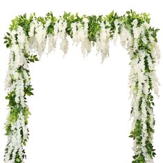 PRICES MAY VARY. SIZE & PACKING - Our white wisteria is 7.2ft/2.18m in length, Each wisteria contain 8 flower stems, and each flower stem is 14 inch in length, Each wisteria contain 34 leaves stems, About 240 green leaves, More lush and natural than most wisteria.1 order includes 4 wisteria. ROMANTIC DECORATIVE - wisteria faux flower garland create sweet romantic beauty, Suitable for wedding vine decor and table arrangement, party, courtyard, pipeline air conditioning winding flowers, home decor Fake Wisteria, Wedding Arch Floral, Wisteria Vine, Flowers Garland, Flower Pedals, Purple Wisteria, Garden Ceremony, White Wisteria, House Outdoor