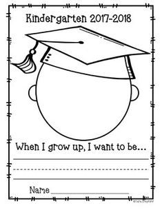 a black and white graduation card with the words,'i grow up, want to be