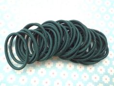 20 pcs Hair elastics,dark green ponytail elastics,ponytail holders,pigtail holders Green Ponytail, Black Hair Elastics, Dark Green Hair, Plastic Headband, Ball Chain Necklace, Hair Elastics, Ponytail Holders, Green And Black, Green Hair