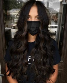 Welcome To The Dark Side, Jet Black Hair, Black Hair With Highlights, Black Hair Color, Hair Color And Cut