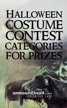 an advertisement for halloween costume contest with cows in the background and text that reads,'halloween contest contest contest catgories for prizes '