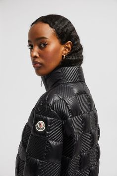 Black Ancy Short Down Jacket - Short Down Jackets for Women | Moncler US Luxury Quilted Long Sleeve Puffer Jacket, Luxury Quilted Puffer Jacket With Long Sleeves, Luxury Long Sleeve Quilted Puffer Jacket, Luxury Long-sleeve Quilted Outerwear, Luxury Quilted Long Sleeve Outerwear, Personalized Jacket, Outdoor Trekking, Summer Gifts, Cardigan Shirt