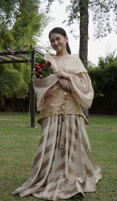 Maria Clara Gown, Drapery Fashion, Philippines Outfits, Filipino Dress, Julie Ann San Jose, Traditional Clothing Around The World, Maria Clara At Ibarra, High Low Ball Gown, Central Visayas