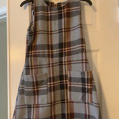 Lovely Dress That Can Be Dressed Up Or Down. So Chic And Pretty! Brand New, Never Worn! 95% Polyester! Cute Sleeveless Plaid Dress, Cute Sleeveless Winter Dress, Cute Plaid Sleeveless Dress, Red Valentines Day Dress, Black Bow Dress, Girls Spring Dresses, Girls Sequin Dress, Green Long Sleeve Dress, Cute Floral Dresses