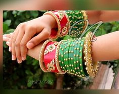 Green Indian Wedding, Shape Party, Bridal Bangles, Peacock Design, Star Bracelet, Bangle Set, Indian Design