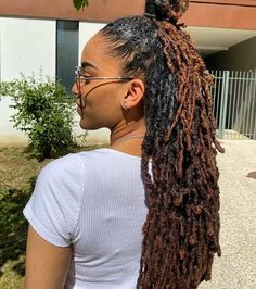 Ronze Hair, Dreadlock Styles, Dread Hairstyles, Natural Hair Inspiration, Hair Crush, Hair Life, Locs Hairstyles