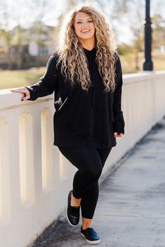 The time to grab this cutie is NOW! It is perfect for any season! Its neutral black color is easy to style and the figure flattering fit will keep you looking your best at any casual occasion! 85% Polyester, 12% Metallic, 3% Spandex Black Relaxed Fit Activewear, Black Casual Stretch Activewear, Casual Black Stretch Activewear, Black Stretch Casual Activewear, Black Everyday Activewear For Fall, Trendy Black Long Sleeve Activewear, Casual Black Activewear For Loungewear, Black Stretch Activewear For Fall, Black Relaxed Fit Activewear For Fall