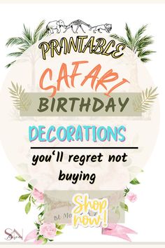 a birthday card with the words, happy birthday decorations you'll regret not buying