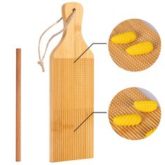 PRICES MAY VARY. ✔️【2 IN 1 GNOCCHI BOARD 】 - This is a pasta gnocchi rolling board. This specific board is a "combo" for making both ridged pasta or crosshatched pasta, just choose the side to roll on. The board is finished with mineral oil. No other finishes or oils have been applied. Each board also comes with a 0.32" rolling pin that can be used to make garganelli, etc. 👩‍🍳【COMFORTABLE HANDLE】 - Extra comfortable handle is Stronger and Won't Come Loose - It's not Attached, but Actually Part Gnocchi Board, Pasta Making Tools, Shaped Pasta, Gnocchi Pasta, Pizza Tools, Pasta Board, Kitchen Gift Ideas, Homemade Gnocchi, Macaroni Pasta