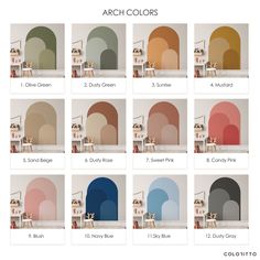 the color scheme for arch colors