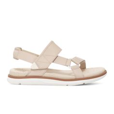 Teva Madera Slingback Sandal (Women) - Birch Sandals - Active - The Heel Shoe Fitters Comfortable Walking Sandals, Hiking Sandals, Walking Sandals, Slingback Sandals, Leather Sandals Women, Flip Flop Shoes, Recycled Rubber, Shoe Size Conversion, Slingback Sandal